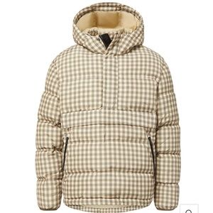 The Very Warm anorak puffer green gingham check